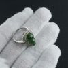 缅甸浓绿翡翠葫芦戒指-红掌柜珠宝