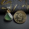 18K金镶钻冰种翡翠晴水吊坠 - 红掌柜珠宝