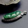 糯种浓绿翡翠吊坠-红掌柜珠宝