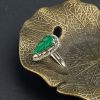 冰种翡翠树叶戒指-红掌柜珠宝