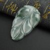 翡翠飘花叶子吊坠 - 红掌柜珠宝