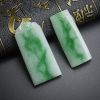 糯种飘翠方牌吊坠 - 红掌柜珠宝