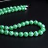 阳绿翡翠圆珠项链 - 红掌柜