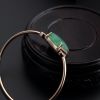18K金镶缅甸冰糯种翡翠手镯-红掌柜