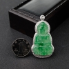 糯冰种飘翠翡翠观音吊坠-红掌柜