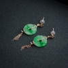 天然缅甸翡翠耳坠-红掌柜