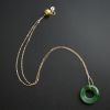 浓绿平安扣吊坠-红掌柜珠宝