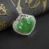 冰糯种苹果绿翡翠如意吊坠 - 红掌柜珠宝
