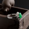 阳绿翡翠戒指-红掌柜珠宝