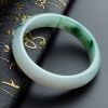 糯种飘蓝花翡翠手镯 - 红掌柜珠宝