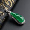 18K金镶钻翡翠-红掌柜珠宝