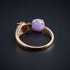 18K金紫罗兰翡翠豹头戒指 - 红掌柜珠宝