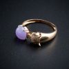 紫罗兰翡翠戒指 - 红掌柜珠宝