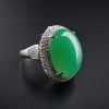 阳绿翡翠戒指-红掌柜珠宝