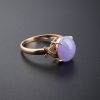 糯种紫罗兰翡翠戒指-红掌柜珠宝