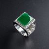 糯种翠色翡翠戒指-红掌柜珠宝