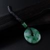 天然糯种飘绿翡翠平安扣吊坠 - 红掌柜