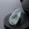 A货天然冰种飘花翡翠福瓜吊坠 - 红掌柜