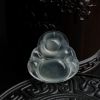 缅甸天然浅绿翡翠弥勒佛吊坠-红掌柜