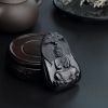 A货天然糯种墨翠佛吊坠 - 红掌柜