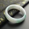 白底青翡翠手镯 - 红掌柜珠宝