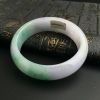 缅甸A货春带彩翡翠手镯 - 红掌柜珠宝