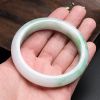 糯种飘绿翡翠手镯 - 红掌柜珠宝