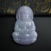 糯种翡翠春带彩观音吊坠 - 红掌柜珠宝
