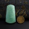 糯冰种浅绿翡翠方牌吊坠 - 红掌柜珠宝