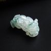 冰糯种飘蓝花翡翠貔貅吊坠 - 红掌柜珠宝