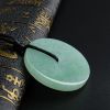 糯种苹果绿翡翠平安扣吊坠 - 红掌柜珠宝