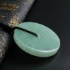 糯种苹果绿翡翠平安扣吊坠 - 红掌柜珠宝