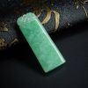 糯种翡翠方牌吊坠 - 红掌柜珠宝