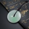天然冰种飘绿翡翠平安扣吊坠 - 红掌柜