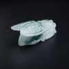 缅甸A货糯冰种飘蓝花翡翠蝉吊坠 - 红掌柜