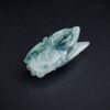 缅甸A货飘蓝花翡翠蝉吊坠 - 红掌柜