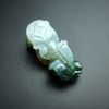 糯种黄翡俏色翡翠吊坠-红掌柜