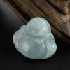 A货细糯种淡蓝底翡翠佛吊坠 - 红掌柜
