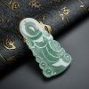 浅绿翡翠观音吊坠 - 红掌柜
