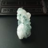 冰糯种飘蓝翡翠貔貅吊坠 - 红掌柜