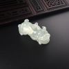 A货天然冰种浅绿翡翠貔貅吊坠 - 红掌柜