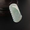 天然冰糯种浅绿翡翠无事牌吊坠-红掌柜