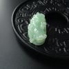 缅甸细糯种浅绿翡翠貔貅吊坠-红掌柜