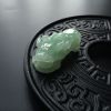 缅甸浅绿翡翠貔貅吊坠-红掌柜