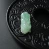 缅甸细糯种浅绿翡翠貔貅吊坠-红掌柜