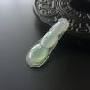 缅甸淡绿翡翠福豆吊坠-红掌柜