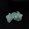 天然糯种淡绿翡翠貔貅吊坠-红掌柜
