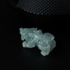 缅甸冰糯种淡绿翡翠貔貅吊坠-红掌柜