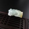 缅甸天然糯种浅绿飘黄翡翡翠吊坠-红掌柜