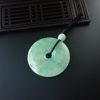 浅绿翡翠平安扣吊坠 - 红掌柜